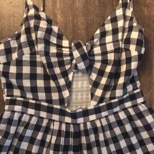 Checkered romper 🐼